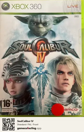 SoulCalibur IV Xbox 360, PAL box front