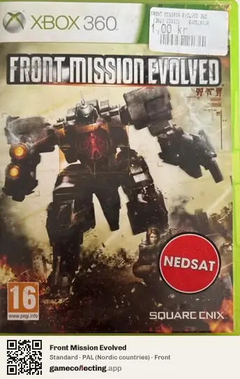 Front Mission Evolved Xbox 360, Nordic countries box front