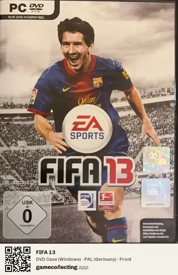 FIFA 13 Computer, Germany box front