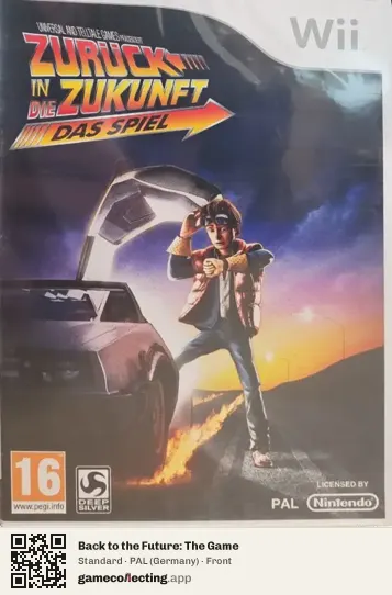 Back to the Future: The Game Nintendo Wii, Germany box front