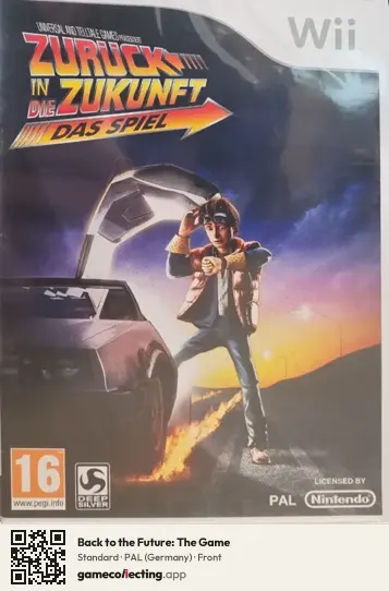 Back to the Future: The Game Nintendo Wii, Germany box front