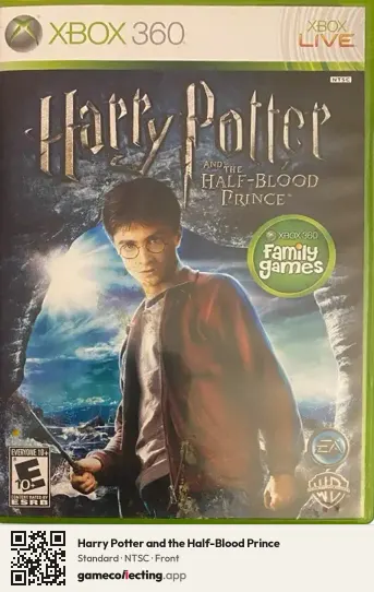 Harry Potter and the Half-Blood Prince Xbox 360, NTSC box front