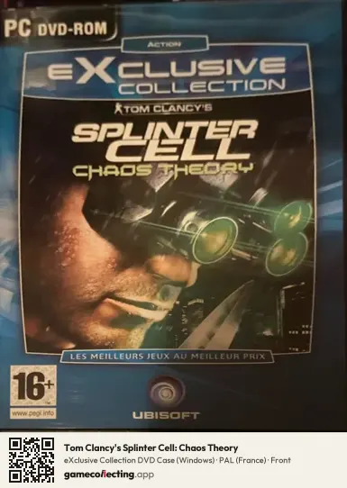 Tom Clancy's Splinter Cell: Chaos Theory Computer, France box front