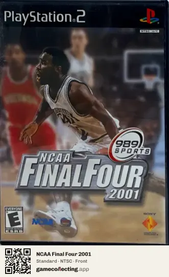 NCAA Final Four 2001 PlayStation 2, NTSC box front