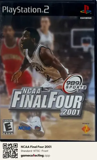 NCAA Final Four 2001 PlayStation 2, NTSC box front