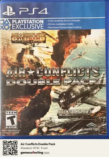 Air Conflicts Double Pack PlayStation 4, NTSC box front