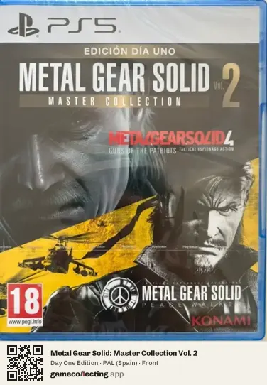 Metal Gear Solid: Master Collection Vol. 2 PlayStation 5, Spain box front