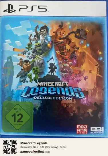 Minecraft Legends PlayStation 5, Germany box front