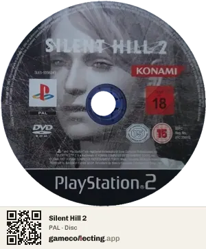 Silent Hill 2 PlayStation 2, PAL disc