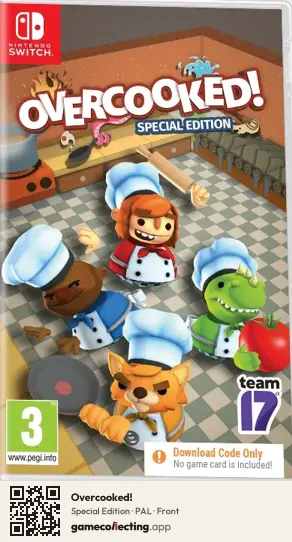 Overcooked! Nintendo Switch, PAL box front