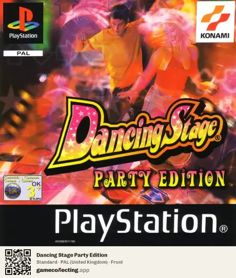 Dancing Stage Party Edition PlayStation, United Kingdom box front