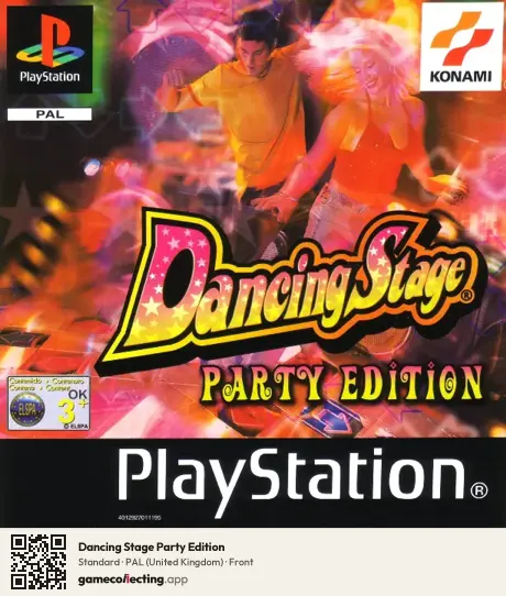 Dancing Stage Party Edition PlayStation, United Kingdom box front