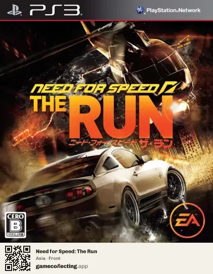 Need for Speed: The Run PlayStation 3, Asia box front