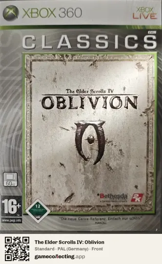 The Elder Scrolls IV: Oblivion Xbox 360, Germany box front