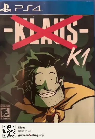 Klaus PlayStation 4, NTSC box front