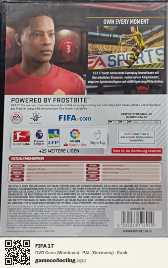 FIFA 17 Computer, Germany box back