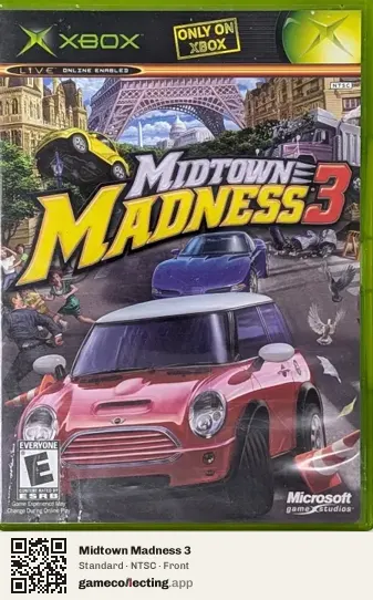 Midtown Madness 3 Xbox, NTSC box front