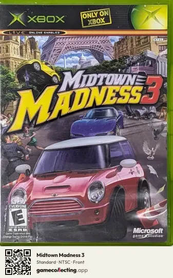 Midtown Madness 3 Xbox, NTSC box front