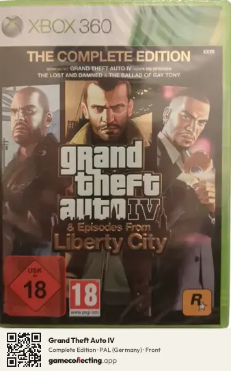 Grand Theft Auto IV Xbox 360, Germany box front