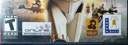 Star Wars: Battlefront, the ESRB box on its front