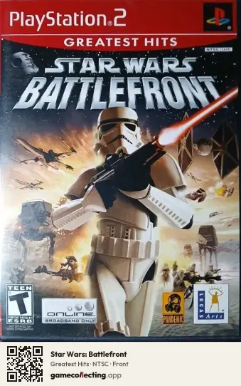 Star Wars: Battlefront PlayStation 2, NTSC box front