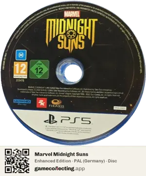 Marvel Midnight Suns PlayStation 5, PAL disc