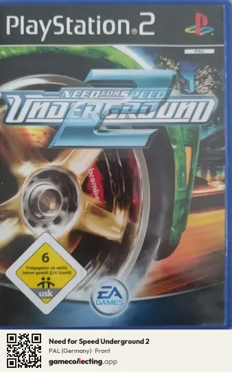 Need for Speed Underground 2 PlayStation 2, Germany box front