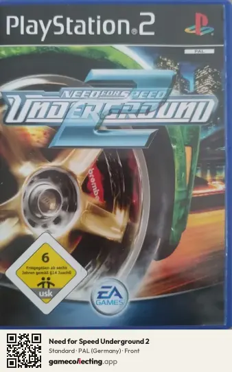 Need for Speed Underground 2 PlayStation 2, Germany box front