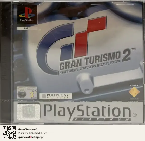 Gran Turismo 2 PlayStation, Italy box front