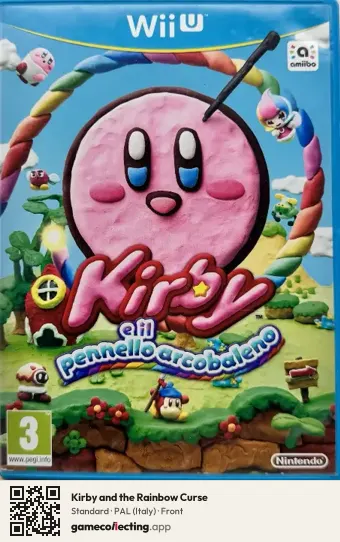 Kirby and the Rainbow Curse Nintendo Wii U, Italy box front