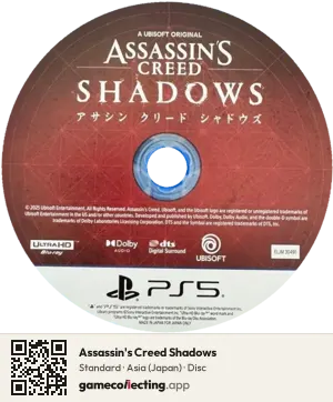 Assassin's Creed Shadows PlayStation 5, Asia disc