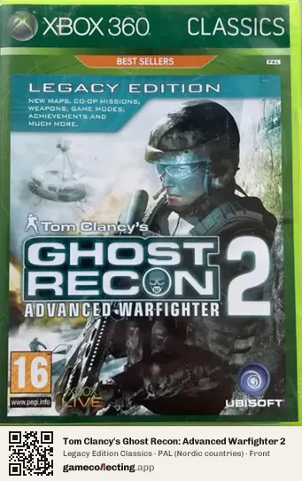 Tom Clancy's Ghost Recon: Advanced Warfighter 2 Xbox 360, Nordic countries box front