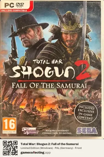 Total War: Shogun 2: Fall of the Samurai Computer, Germany box front