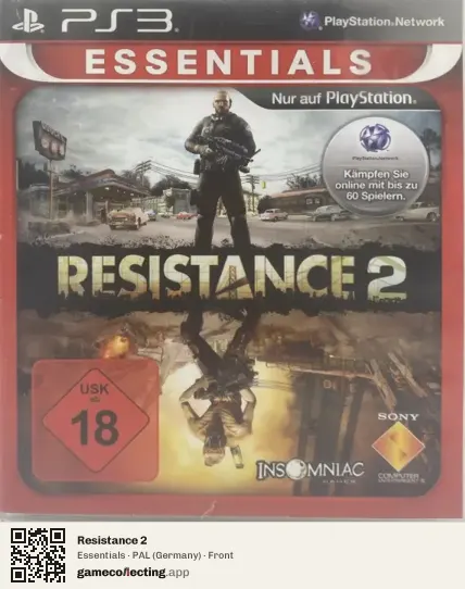 Resistance 2 PlayStation 3, Germany box front