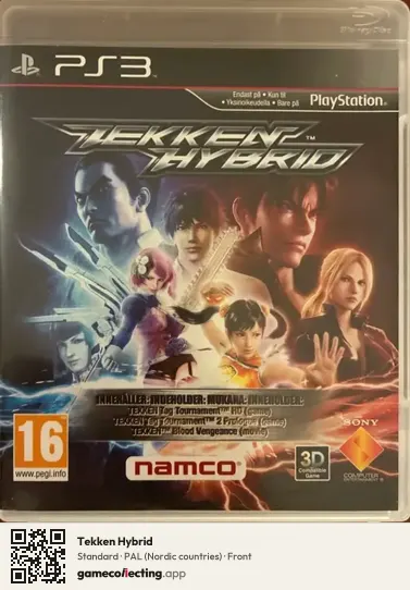 Tekken Hybrid PlayStation 3, Nordic countries box front