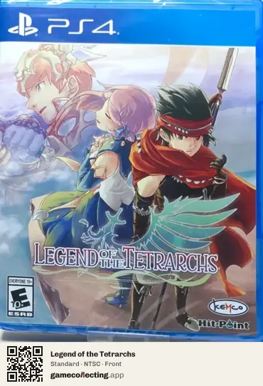 Legend of the Tetrarchs PlayStation 4, NTSC box front