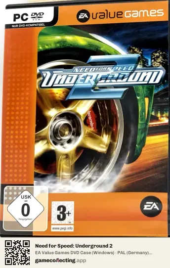 Need for Speed: Underground 2 Computer, Germany box front