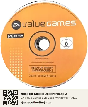 Need for Speed: Underground 2 Computer, PAL disc