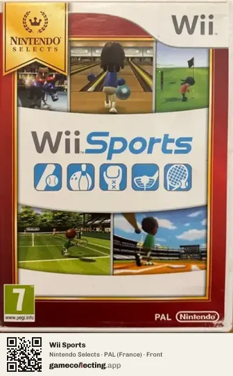 Wii Sports Nintendo Wii, France box front