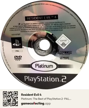 Resident Evil 4 PlayStation 2, PAL disc