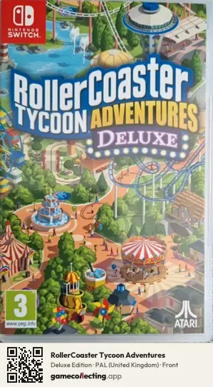 RollerCoaster Tycoon Adventures Nintendo Switch, United Kingdom box front