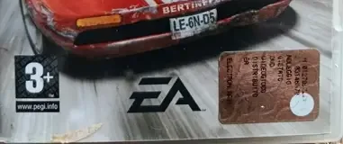 Burnout Legends, the PEGI square on its front