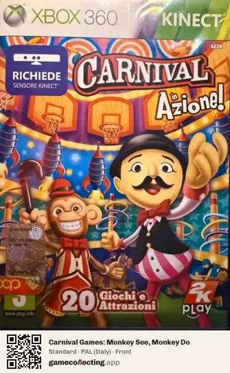 Carnival Games: Monkey See, Monkey Do Xbox 360, Italy box front