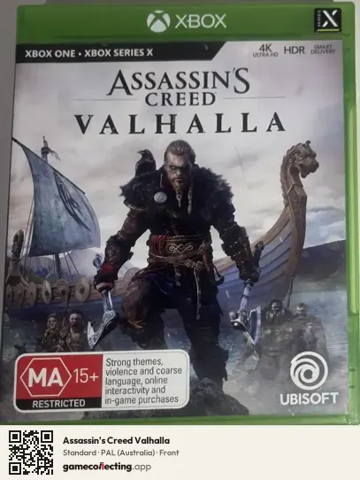 Assassin's Creed Valhalla Xbox One, Australia box front