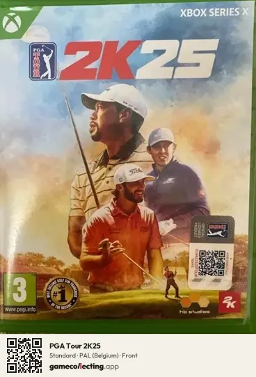PGA Tour 2K25 Xbox Series X, Belgium box front