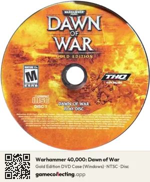 Warhammer 40,000: Dawn of War Computer, NTSC disc