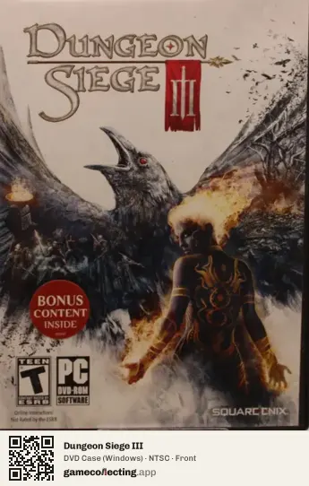 Dungeon Siege III Computer, NTSC box front