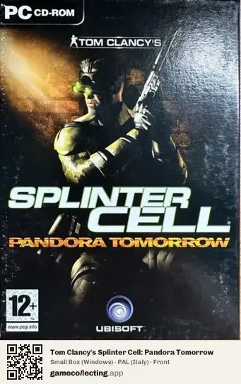 Tom Clancy's Splinter Cell: Pandora Tomorrow Computer, Italy box front