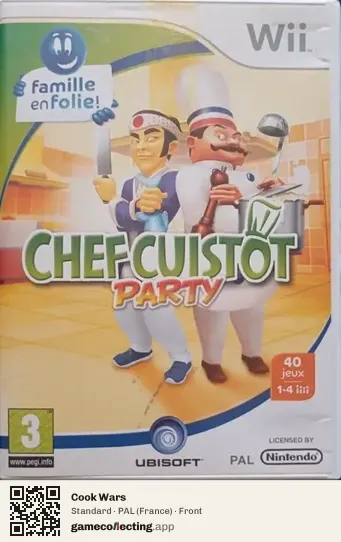 Cook Wars Nintendo Wii, France box front