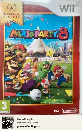 Mario Party 8 Nintendo Wii, PAL box front